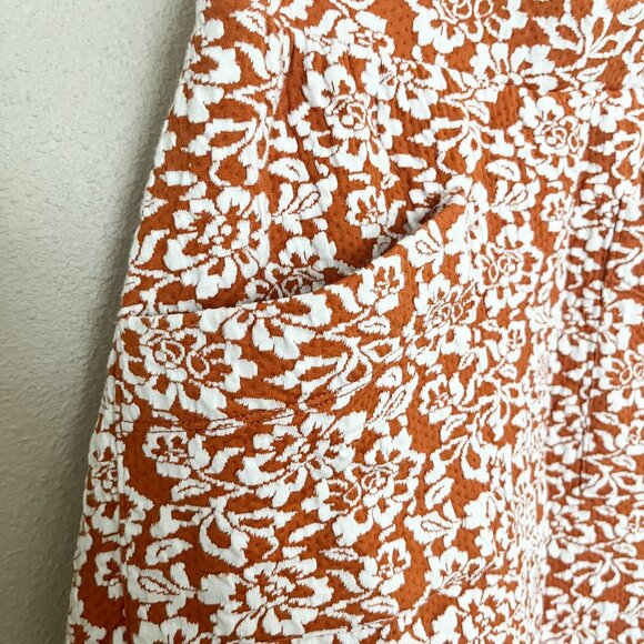 ModCloth Ready, Rosette, Go! Tank Top & A-Line Skirt Set in Orange Floral (S) - Picture 9 of 10